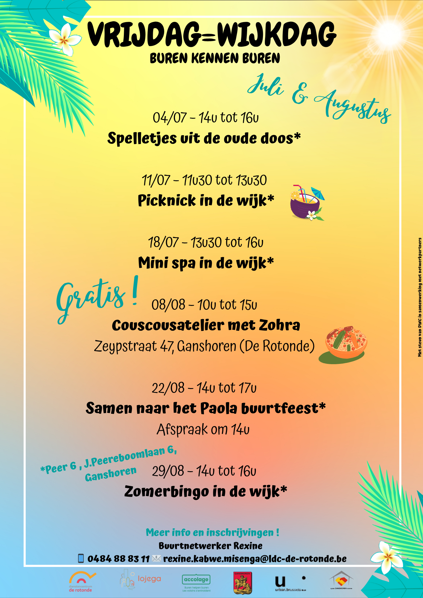 Flyer NL zomer activiteiten